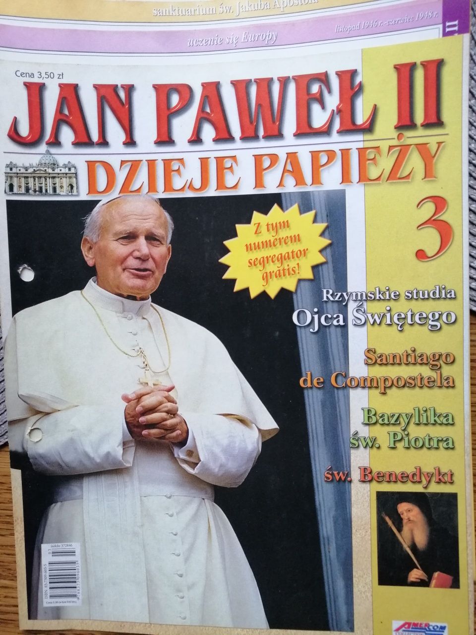 Kolekcja do segregatora dzieje papieży Jan Paweł II