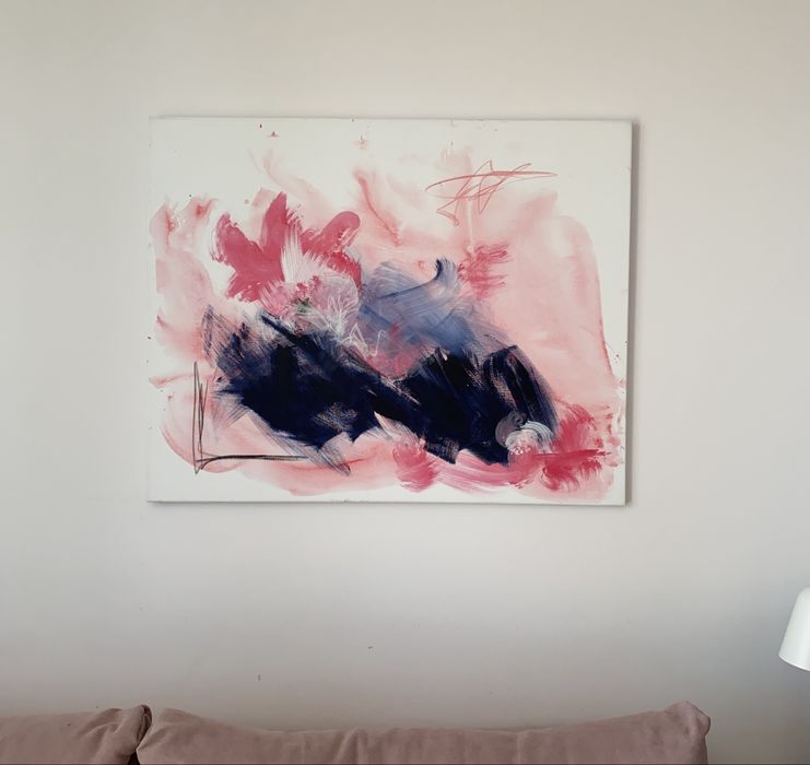 Obraz do salonu duzy - recznie nalowany