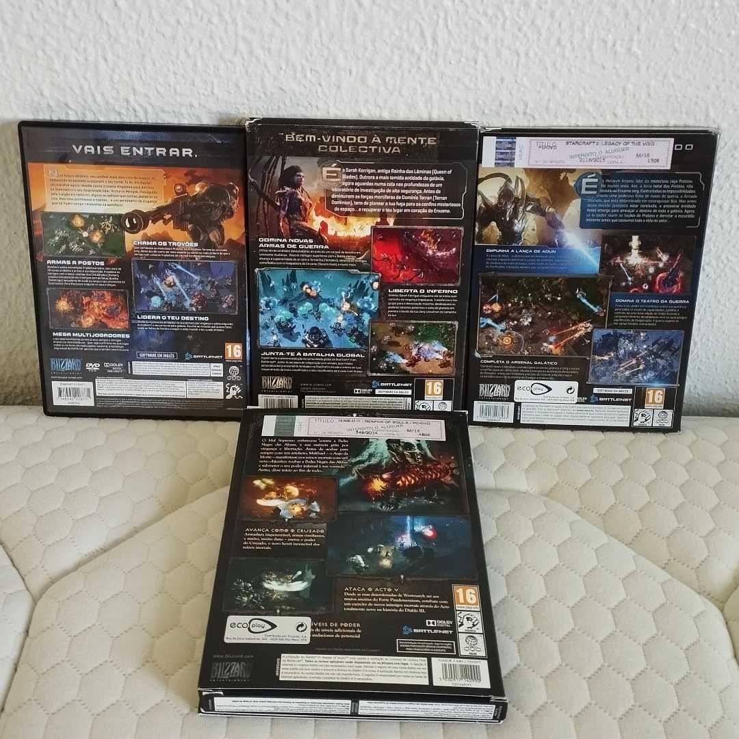 Conjunto Jogos • Trilogia StarCraft 2 + Diablo 3 Reaper of Souls PC