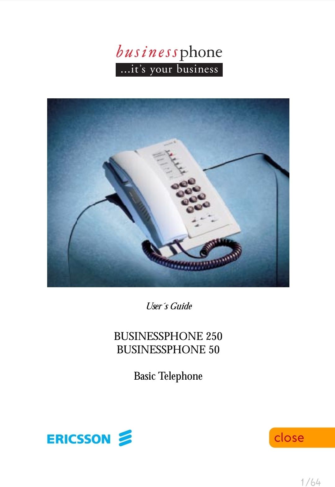 Telefone fixo Ericsson