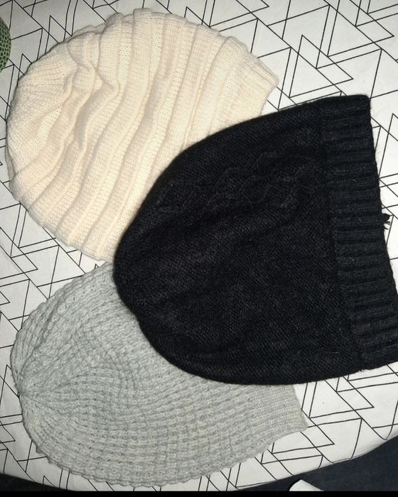 Zestaw czapek czapka paka 3 szt damska