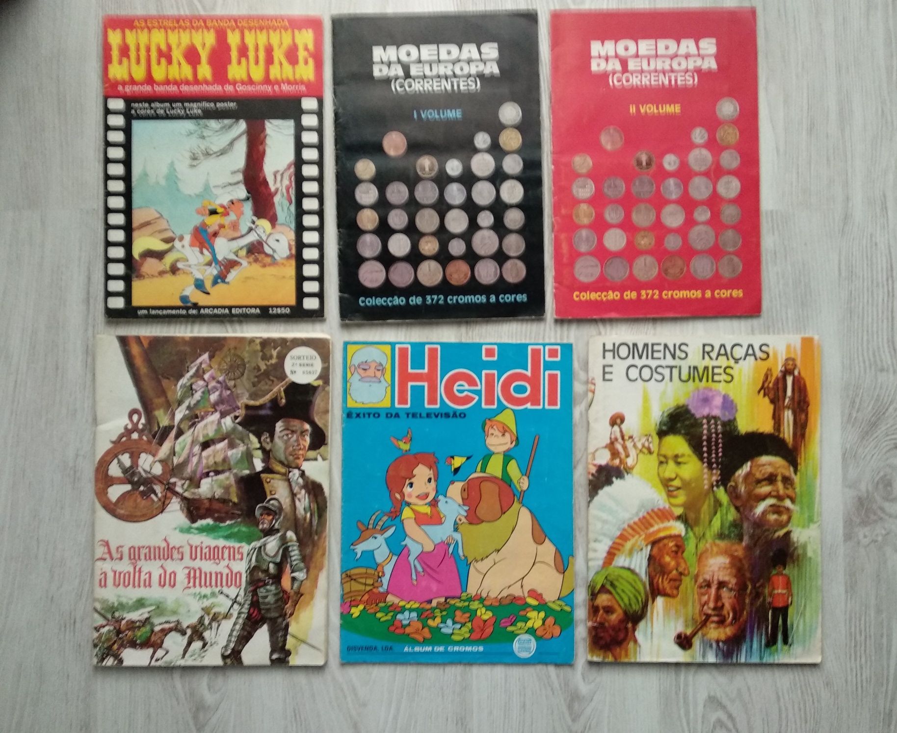 Cadernetas anos 70. Com e sem cromos.