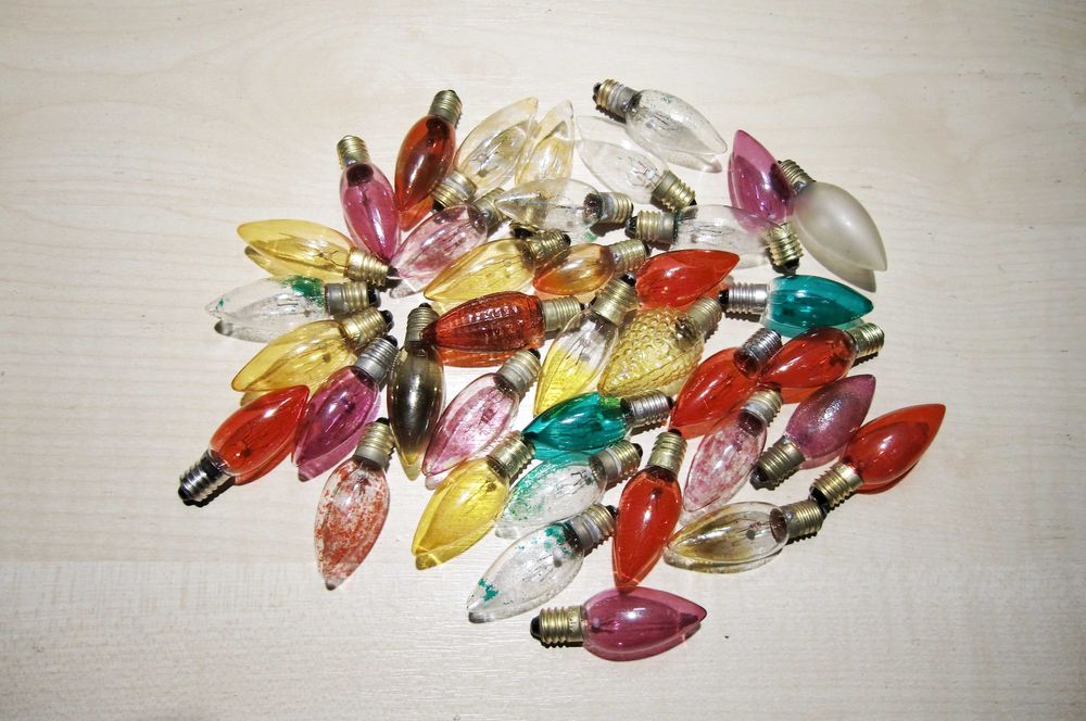 Żarówki choinkowe 14V vintage,  38 sztuk