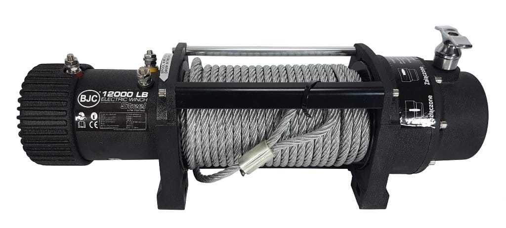 BJC Wyciągarka Winch Do Lawety 12v Stal 12000lbs 28m M80811