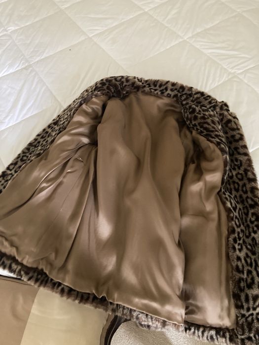 Casaco de sra com estampa de leopardo-NOVO