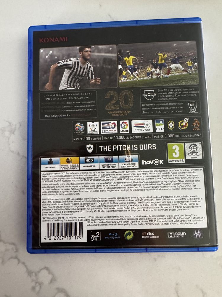 Jogo PS4 PES 2016