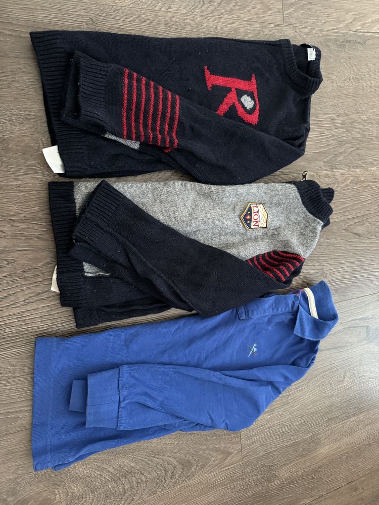 Camisola polo e malha tamanho 5 anos