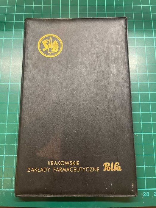 Stary notatnik - Polfa Krakowskie Zakłady Farmaceutyczne