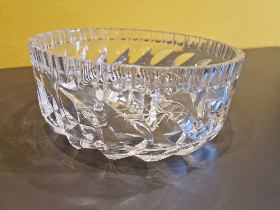 Kryształy PRL Kryształowe talerzyki i misy