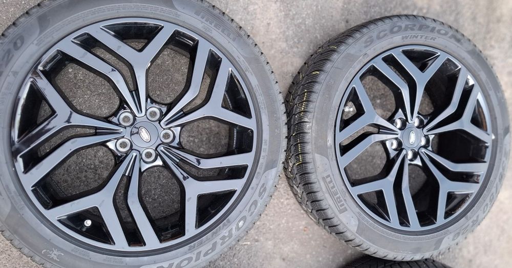 Oryginalne felgi Land Rover 20' 5x108 nowe + opony zima Pirelli