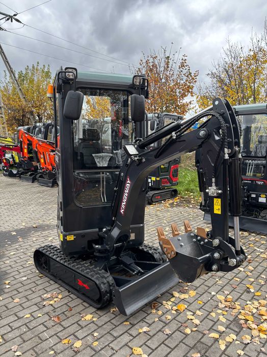Nowa minikoparka Kingway S15K z kabiną + 3 łyżki gratis 1500kg 3 cyl.