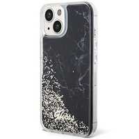 Etui Guess Guhcp14Slcsgsgk Na Iphone 14 - Czarne Liquid Glitter Marble