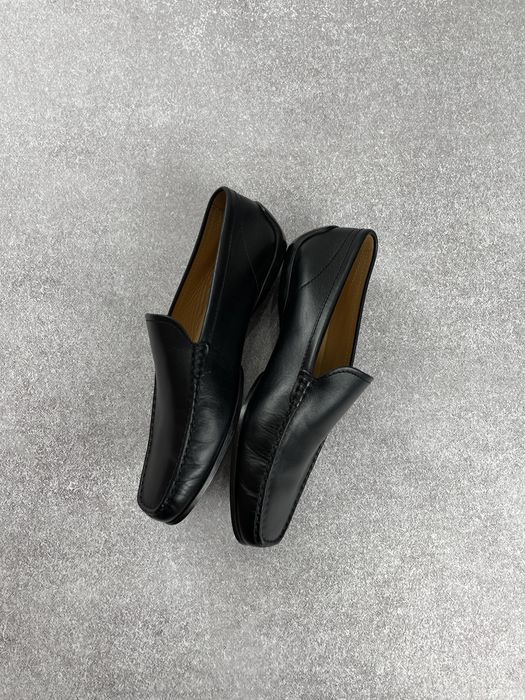 Tods black leather loafers men’s чоловічі туфлі лофери оригінал