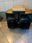 Kolumny aktywne MACKIE SRM 450 + Mixer TAPCO MIX 260 FX 12 kanałowy