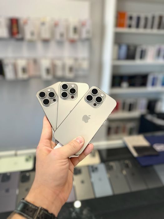 NOWY iPhone 15 PRO 128 GB Natural Titanium 100% bateria • GWARANCJA •