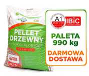 Pellet drzewny Transport GRATIS Płatność za 30 dni Certyfikat A1 990kg