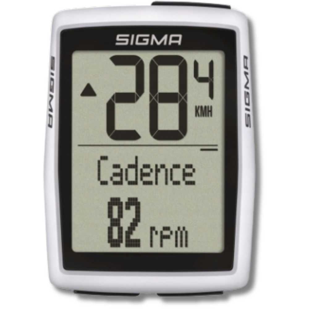 LICZNIK rowerowy SIGMA wodoodporny NADAJNIK polskie menu SPORT biały