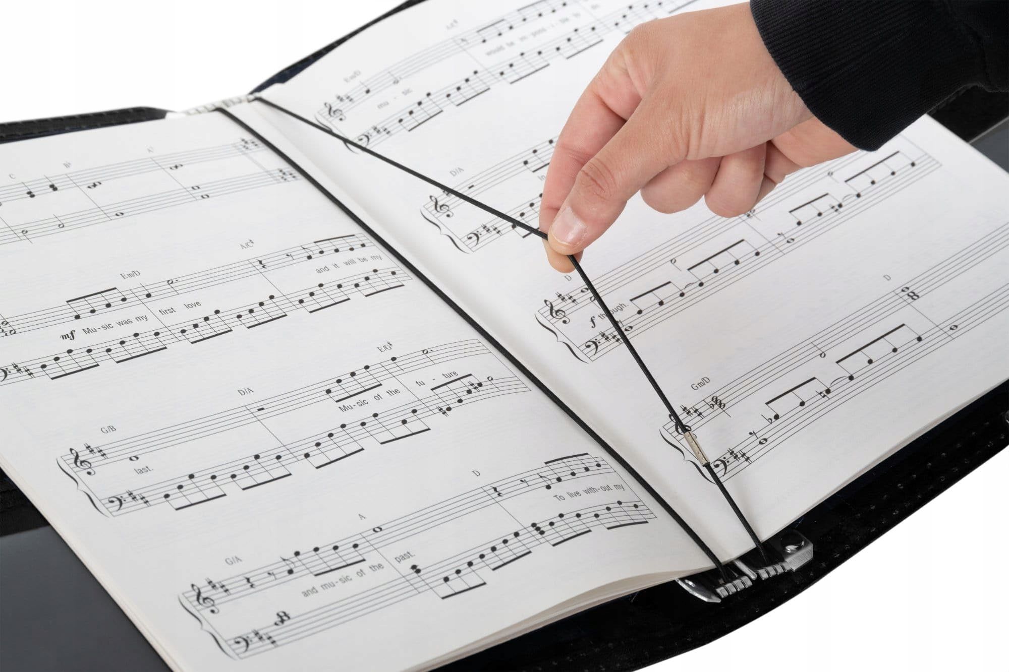 Teczka Na Nuty Classic Cantabile Deluxe Czarna Solidna Sztuczna Skóra