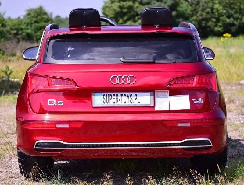 Auto samochód na akumulator AUDI Q5 dwuosobowe wyświetlacz LCD pojazd