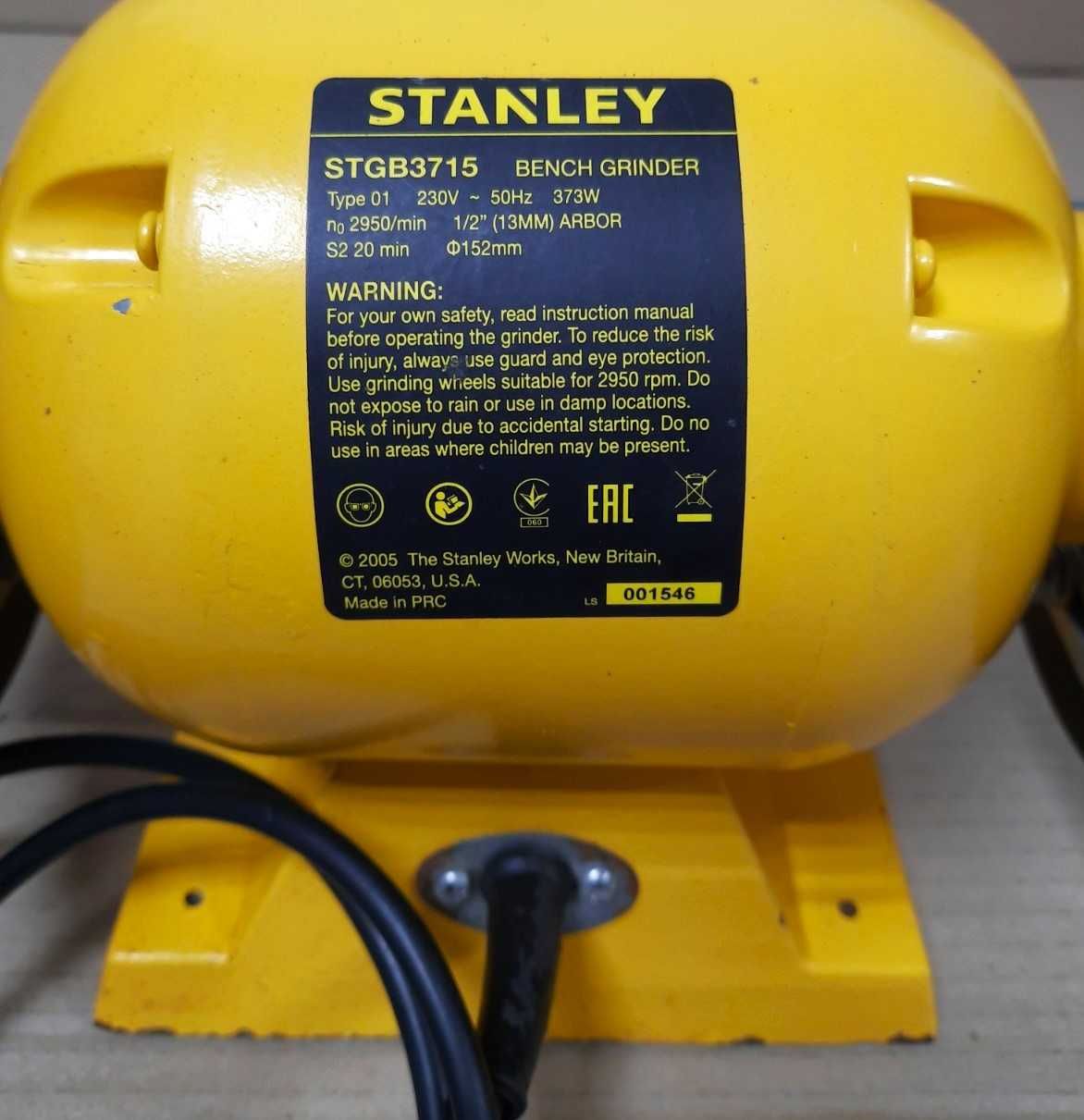 Точильный станок точило Stanley STGB3715, 373W
