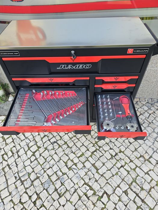 Carrinho de ferramentas 11 gavetas completas novo