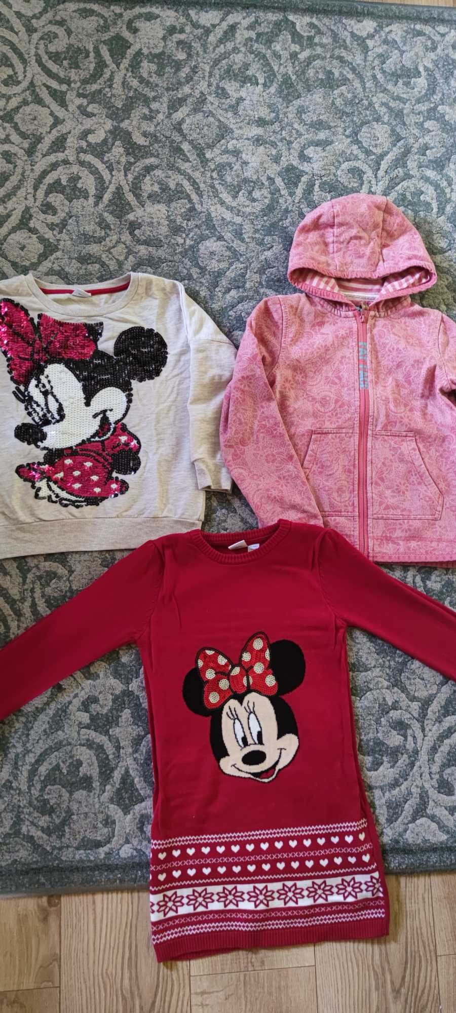 Jak nowa 128 Minnie bluza dla dziewczynki