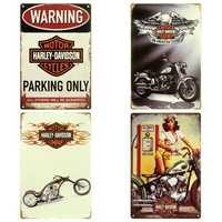 Ретро металеві таблички Harley-Davidson (Харли Девидсон) Мотоцикли
