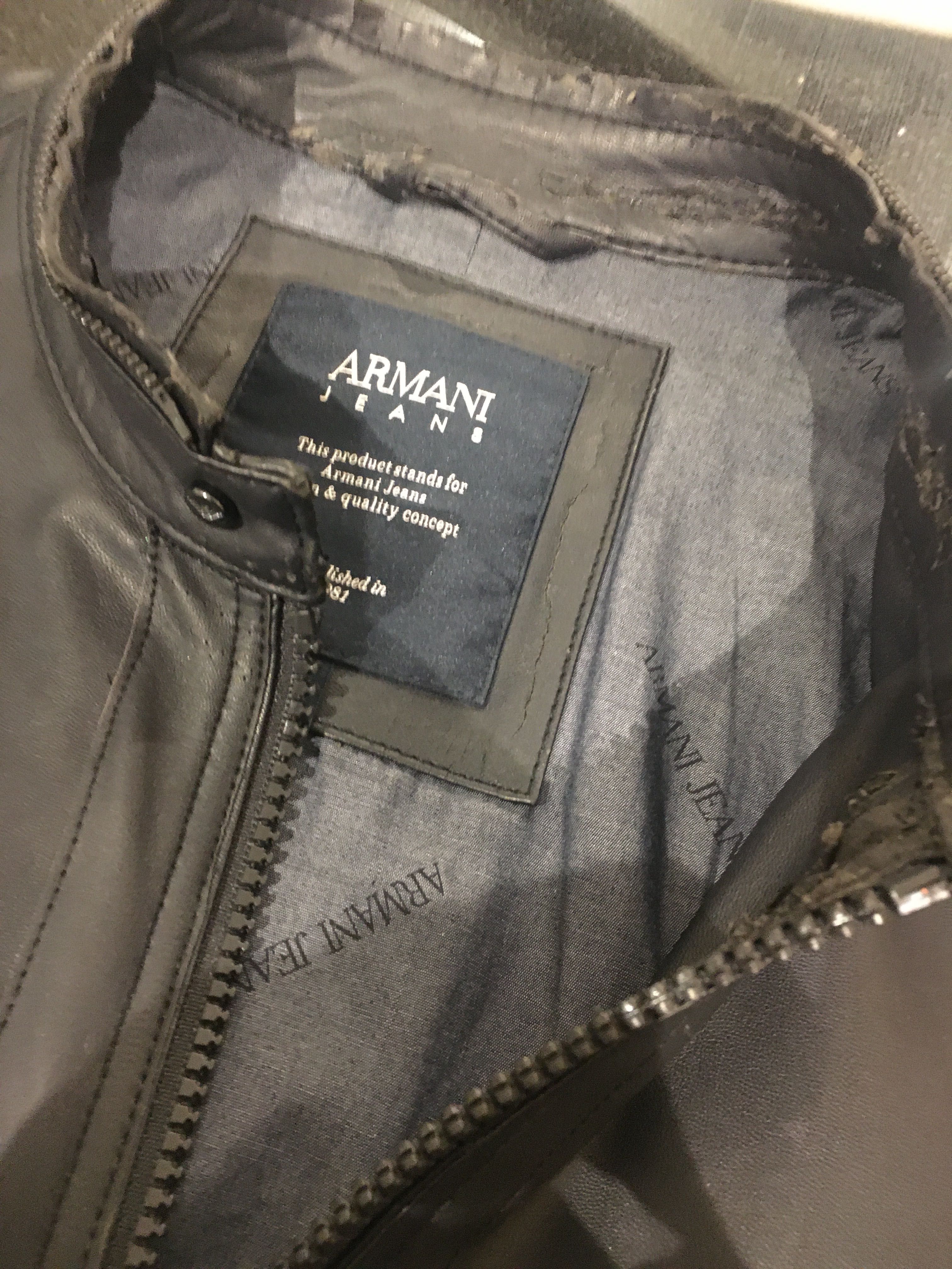 Armani Jeans kurtka skóra