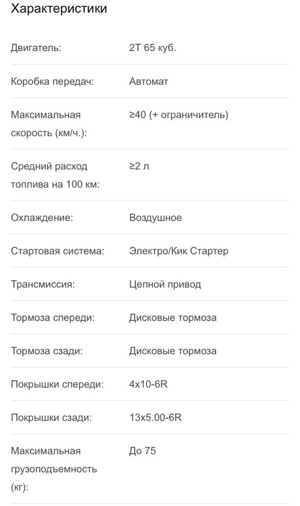 Найкращий дитячий бензиновий квадроцикл 65 кубів