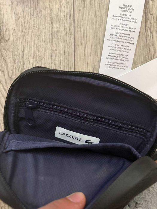 ОРИГІНАЛ! Сумка Lacoste S Flat Crossover Bag Black лакост | NH3136PO