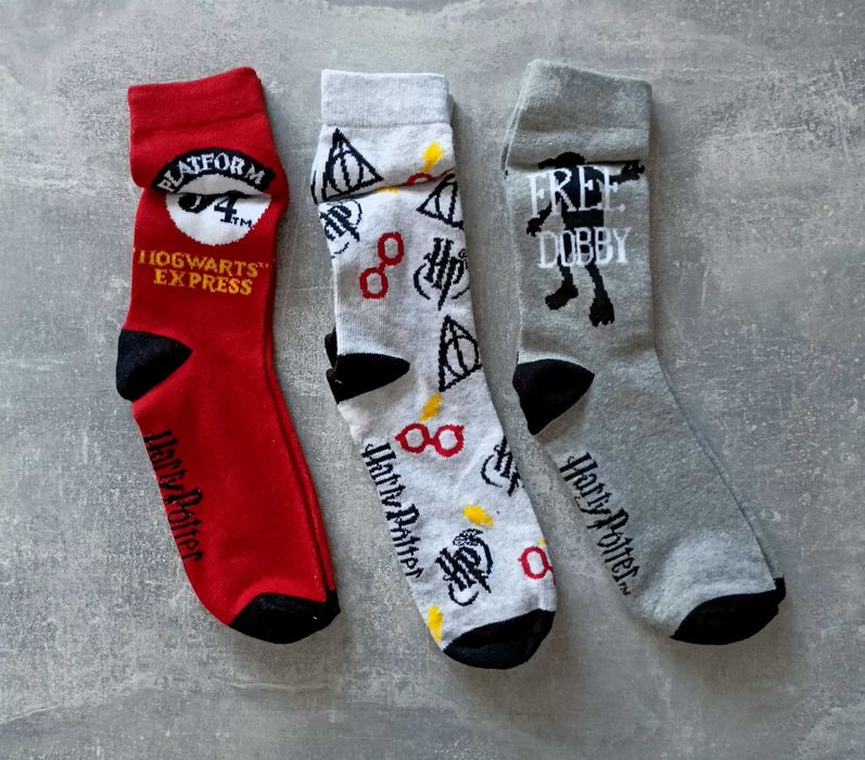 Skarpetki HARRY POTTER Rozmiar 43-46  NOWE !!! 3 PARY!!!