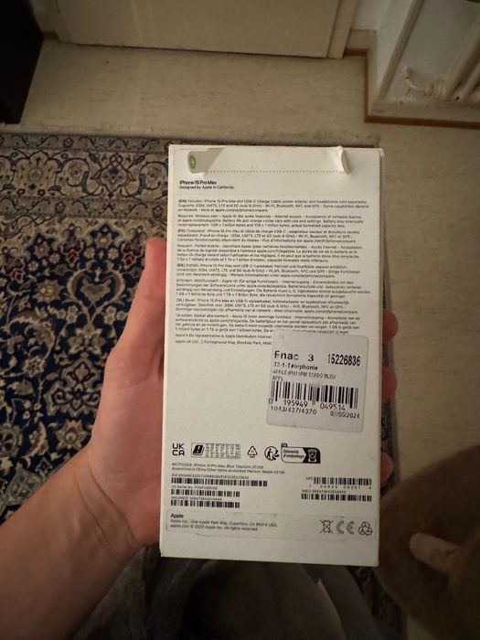 iPhone 15 pro 256 gb preto