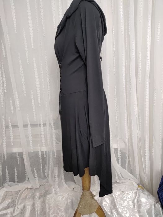 Strój przebranie gotyk suknia gotycka kaptur łańcuch roz. M++