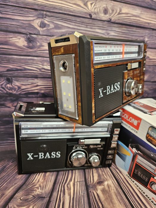 Радіо радіоприймач rx 381 з фонариком usb  радио аккумуляторі