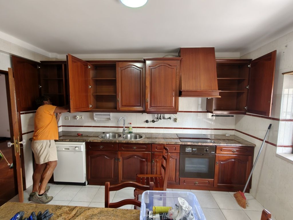 Cozinha madeira maciça carvalho