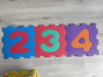 Puzzle piankowe cyferki 2 zastawy