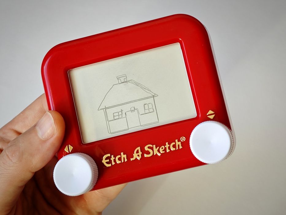 Znikopis Etch a sketch magiczny ekran zabawka dla dzieci