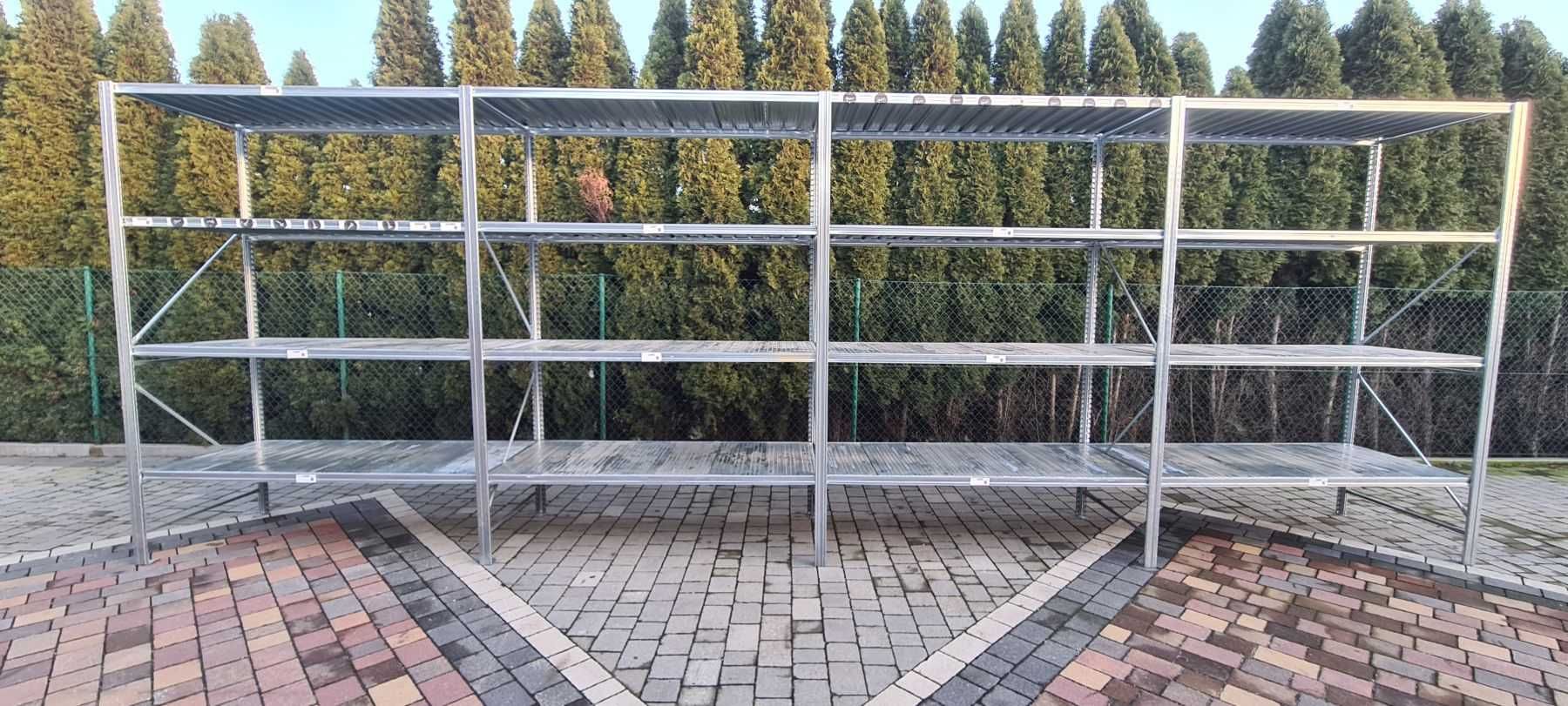 Regały magazynowe z demontażu 60gł x 1800 x250cm ocynkowany Metalsisem