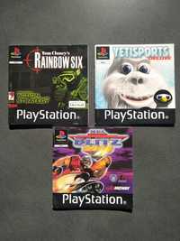 Zestaw 3 gier na PS1. Yetisports, Rainbow Six, NFL.