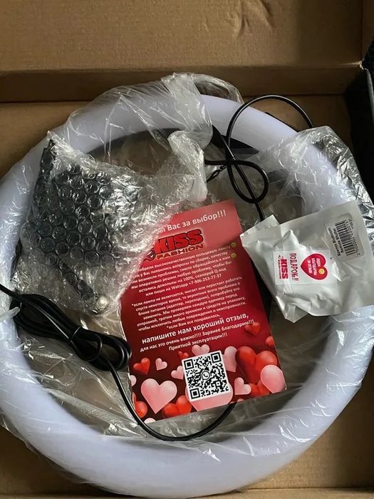 LED лампа 36см RGB штатив кільцева телефон тримач андроид павер пульт