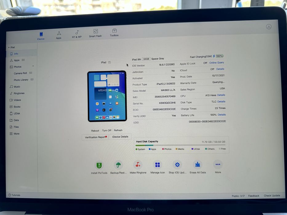 iPad 9 64 GB LTE (з сім-картою) 100% акб ІДЕАЛ айпад 7/8/8/10/11 Apple