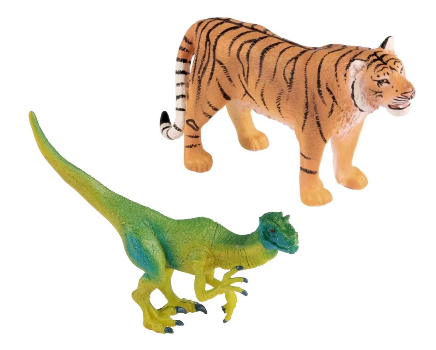 2x zestaw zoo dzieci wybieg dla tygrysa jaskinia dinozaura DREWNO