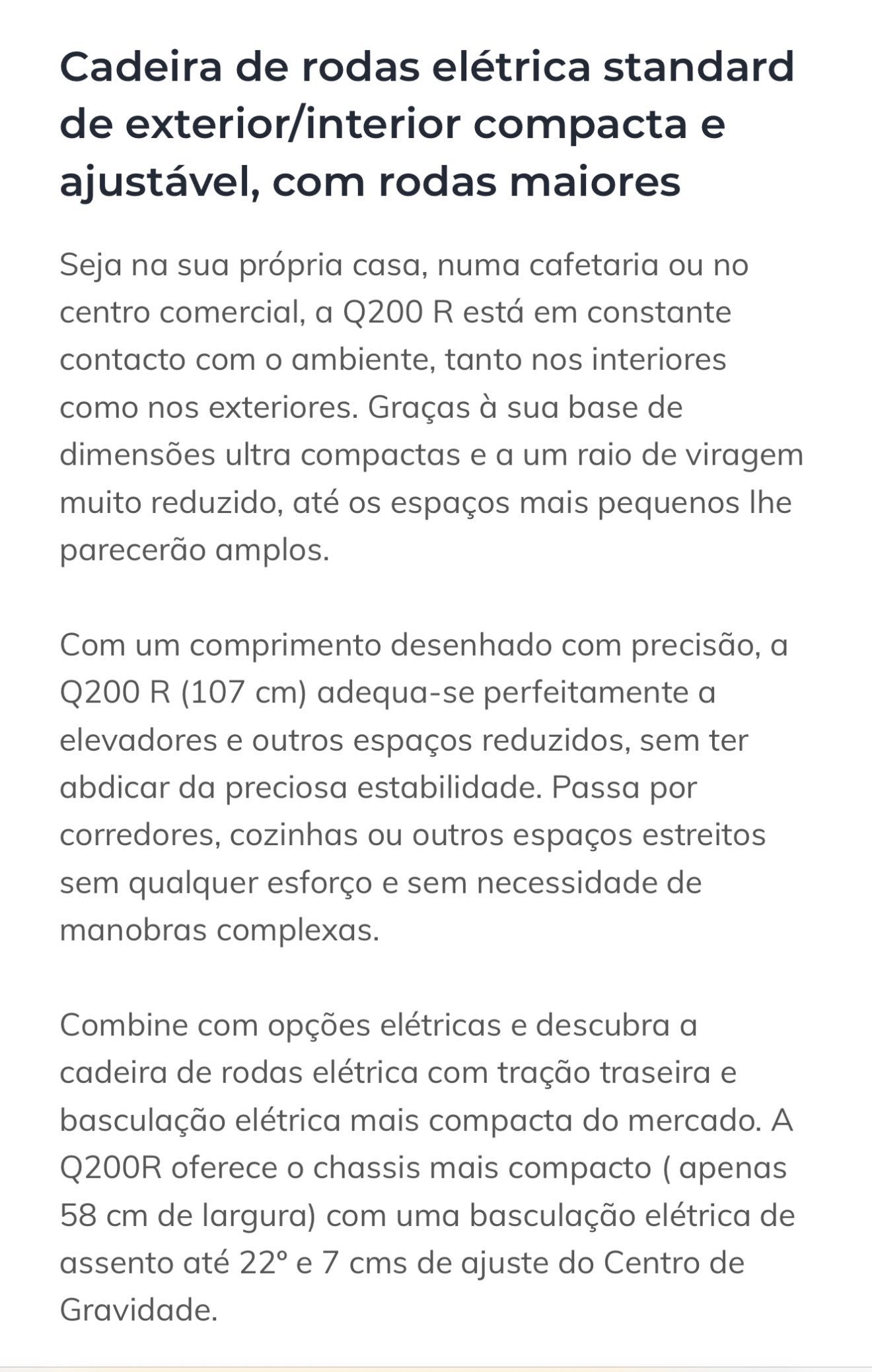 Quickie Q200R Cadeira Electrica