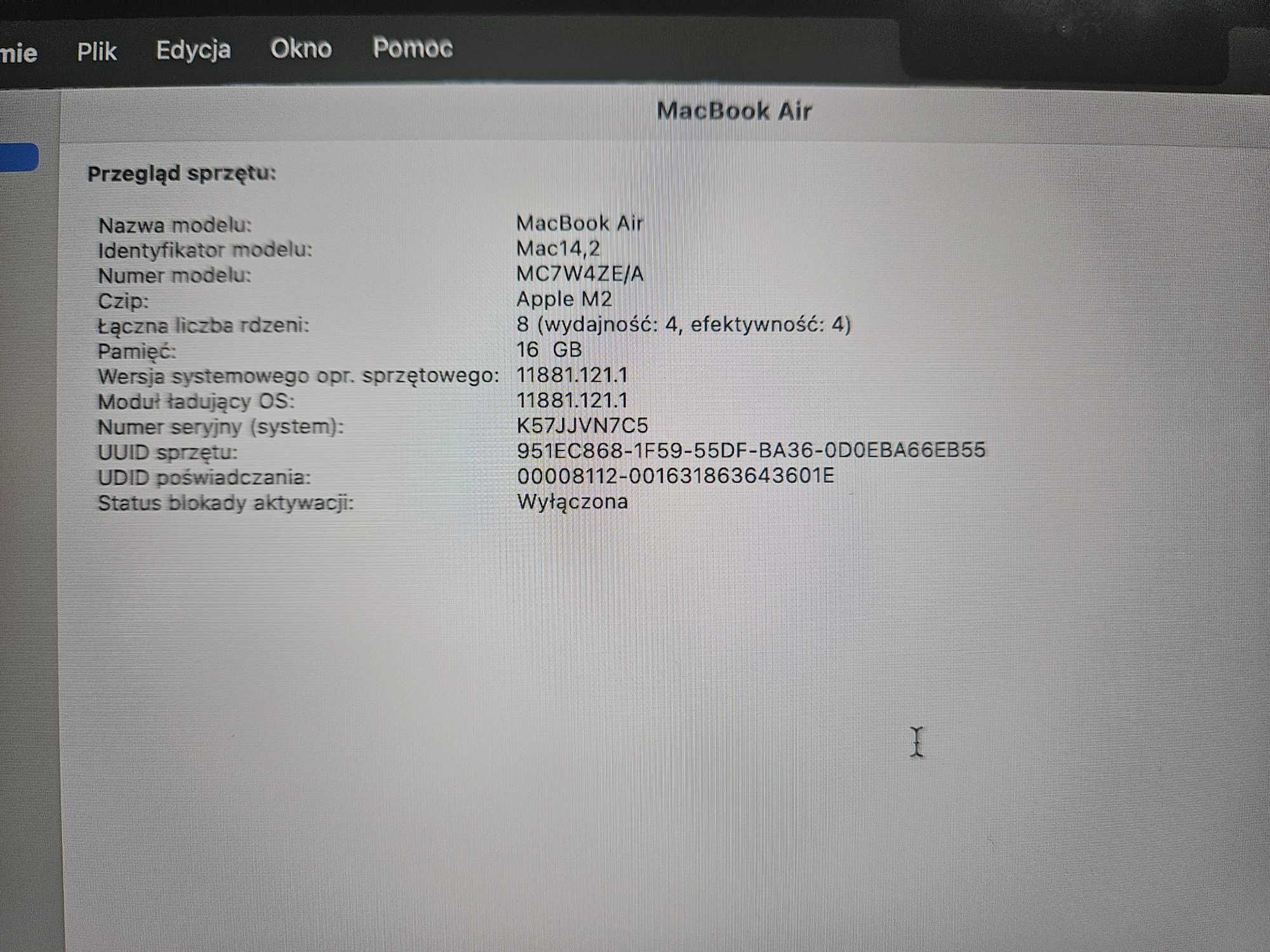 Apple MacBook Air 13" M2 2022