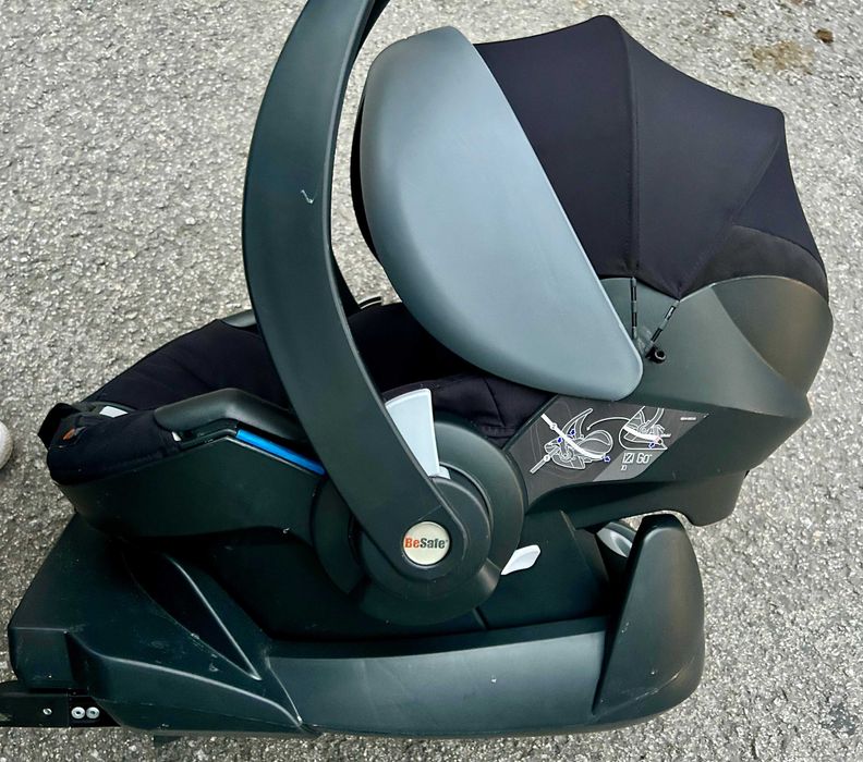 cadeira auto grupo 0(ovo) besafe izq go x1 com base isofix