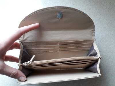 Стильный гобеленовый кошелек в принт листья