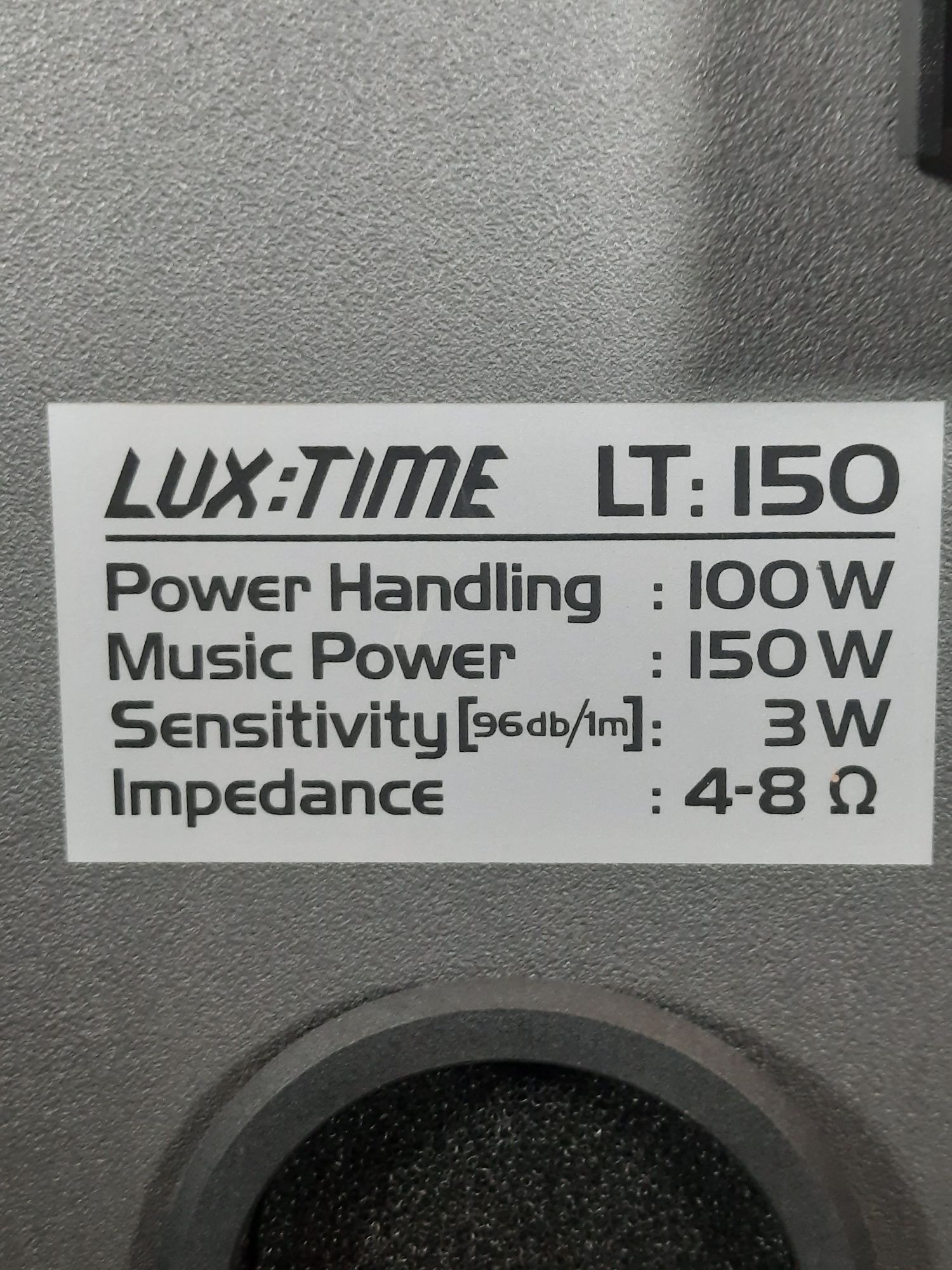 Lux:Time  LT 150 акустика . Нч 25 см.