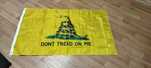 Гадсденовский флаг либертарианский Don't tread on me размер 150на90 см