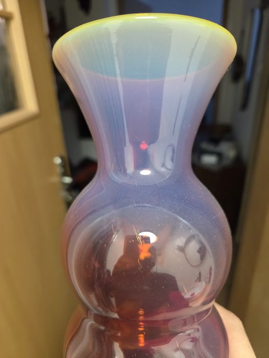 Bałwanek szkło PRL Krawczyka Horbowy Huta Sudety