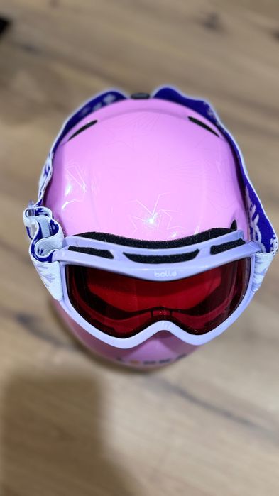Kask dziewczęcy Giro+google Bolle s\sx